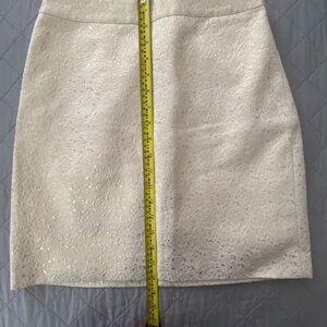 Bebe Elegant Cream and gold Skirt